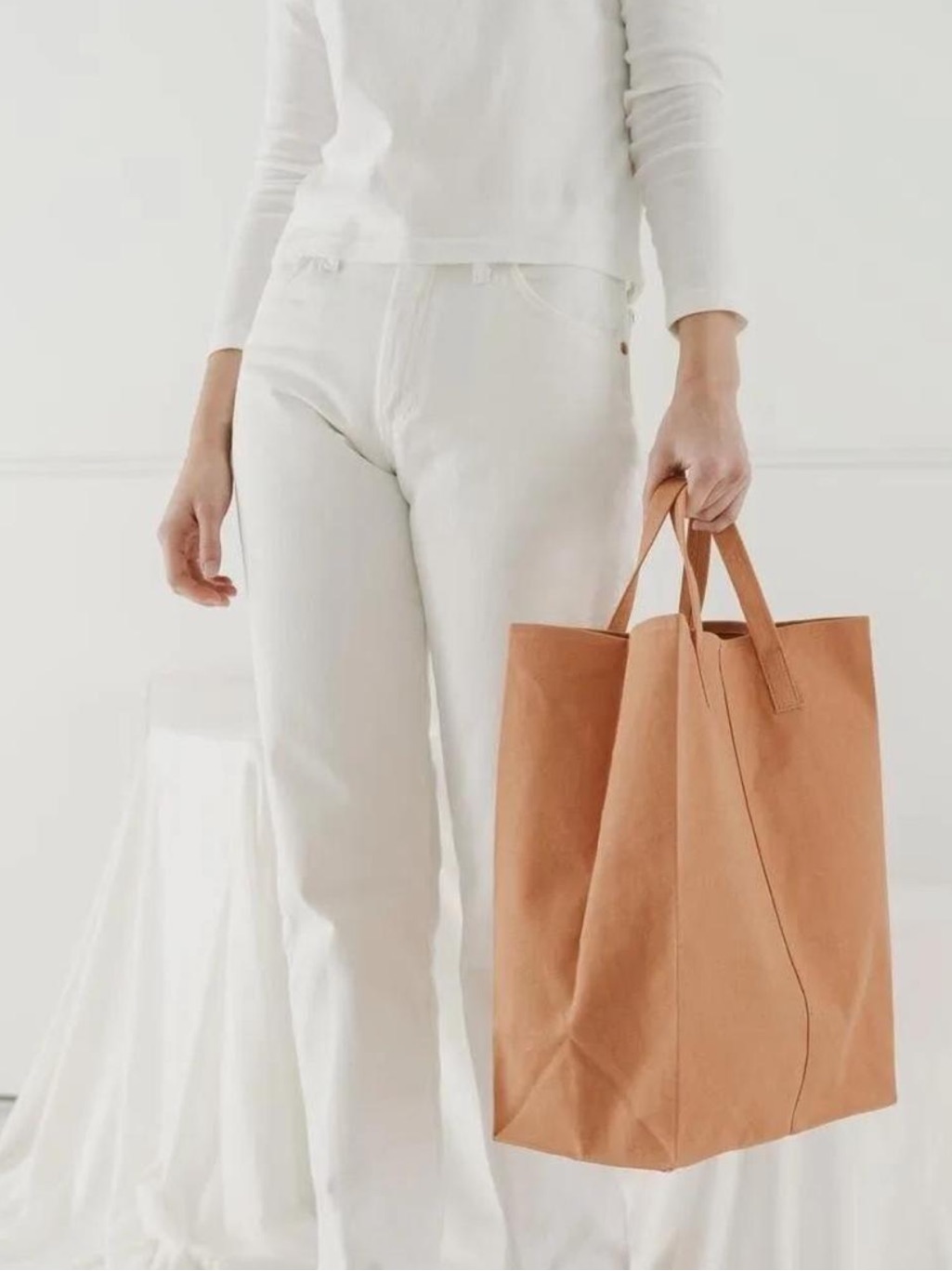 Orange Canvas Market Tote
